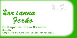 marianna ferko business card